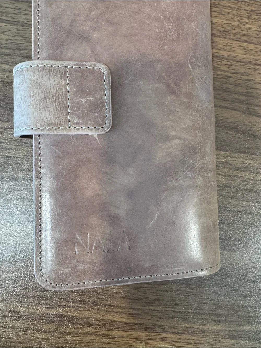 Leather Home Office Planner in Brown - Classic Organizer